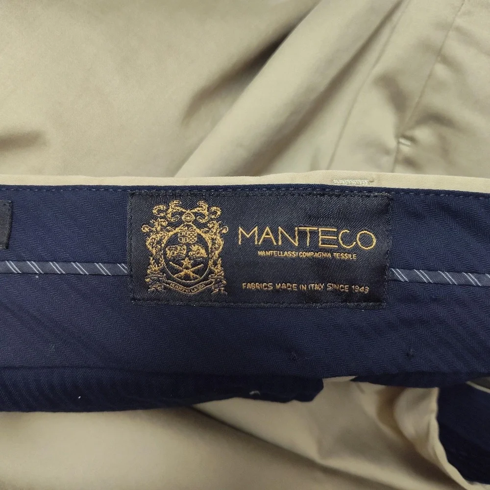 Banana Republic Pants Mens 38x32 Beige Chino Slim Manteco Cotton Spandex Canvas‎